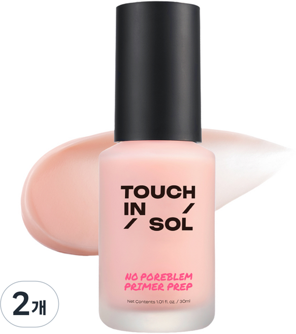 터치인솔 노 포어블럼 프라이머 프렙 30ml, 2개, 핑크
