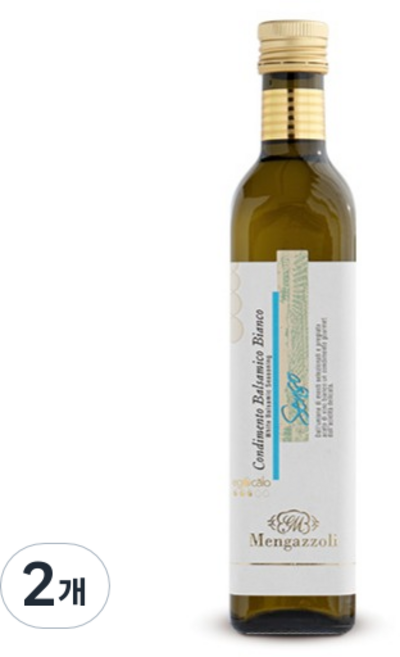 멩가졸리 콘디멘토 화이트발사믹 비니거, 2개, 500ml