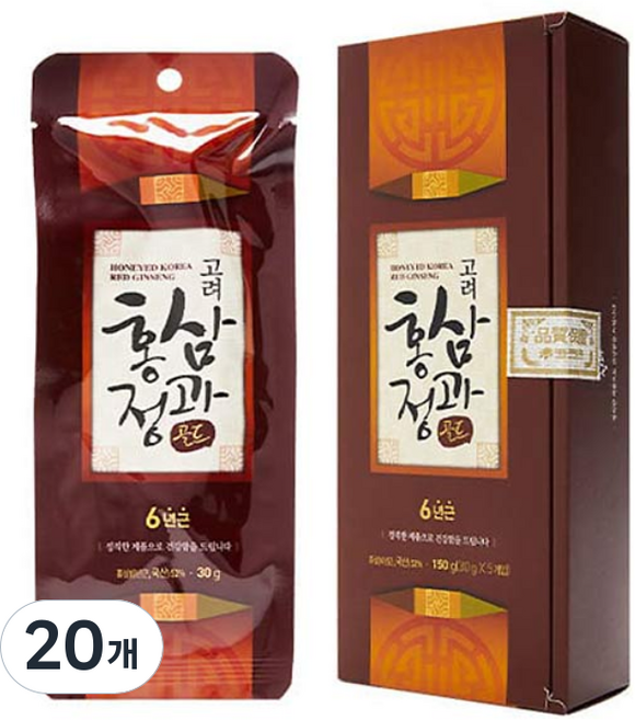 대동고려삼 고려홍삼정과 골드 세트, 30g, 20개