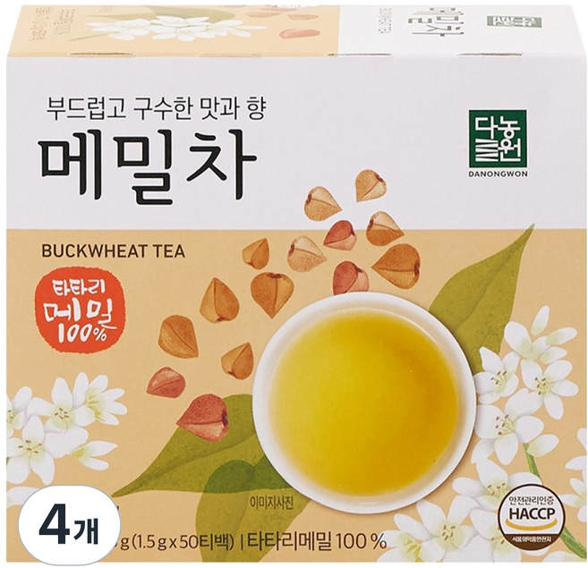 다농원 메밀차 구수한맛, 1.5g, 50개입, 4개