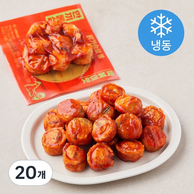 한끼통살 닭가슴살 볼 떡볶이맛 (냉동), 100g, 1개입, 20개