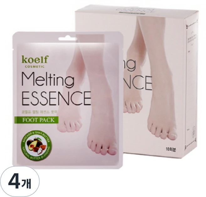 코엘프 멜팅 에센스 풋 팩, 10개입, 4개 - 쿠팡