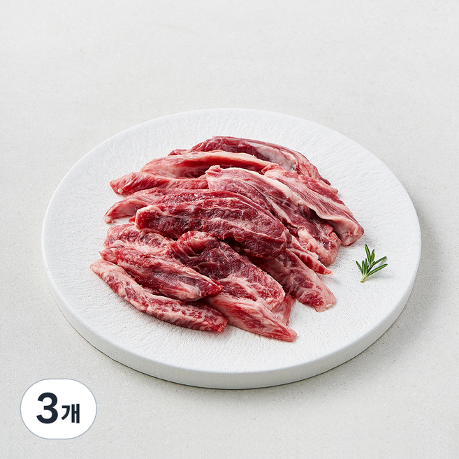 농협 한우 갈비살 1++등급 (8) 구이용 (냉장), 3개, 200g