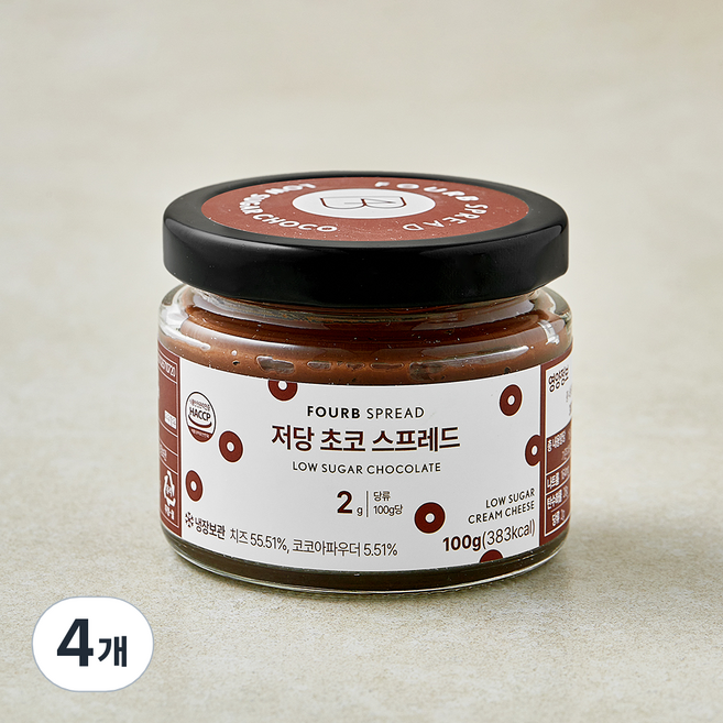 포비 저당 초코 스프레드, 100g, 4개