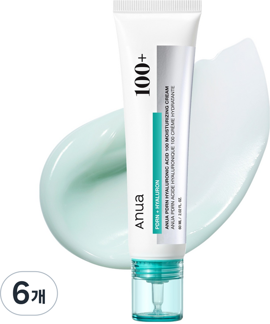 아누아 피디알엔 히알루론산 100 수분 크림, 6개, 60ml