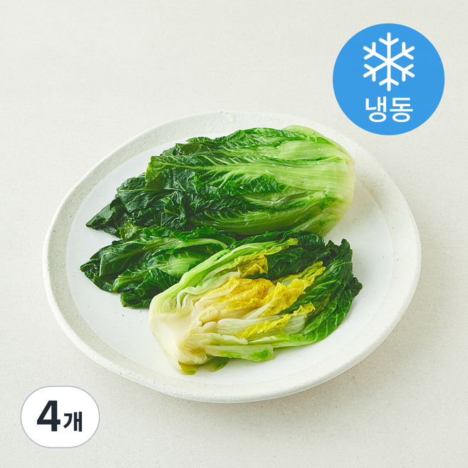나물투데이 국내산 데친 봄동 (냉동), 4개, 800g