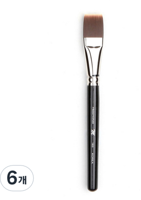 화홍엠 163 파운데이션 브러쉬, 혼합색상, 6개