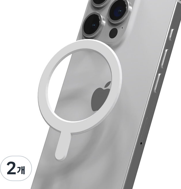 HIGHON MagSafe 磁吸貼紙, A 白色, 2個