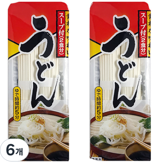 멘노스나오시 쯔유즈키 우동, 230g, 6개