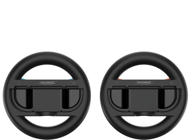 DOBE 圓形方向盤 Switch1/2代通用, 黑橙藍, 2個, TNS-3196S