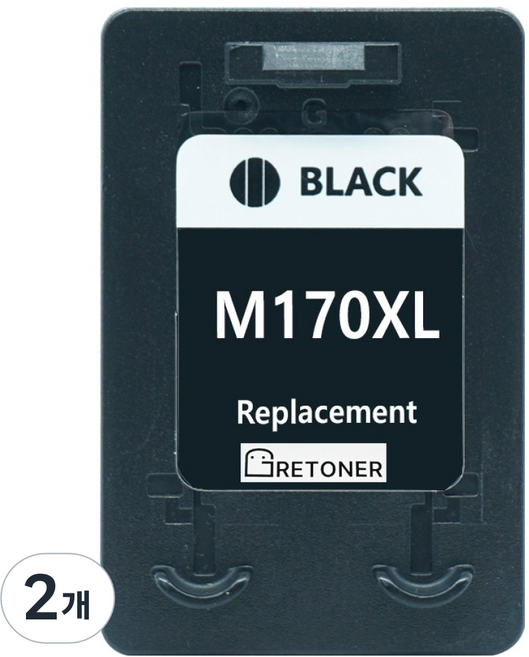 그래토너 삼성 INK-M170XL 호환 잉크 카트리지, 검정, 2개