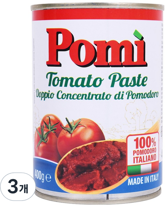 포미 토마토 페이스트, 400g, 3개