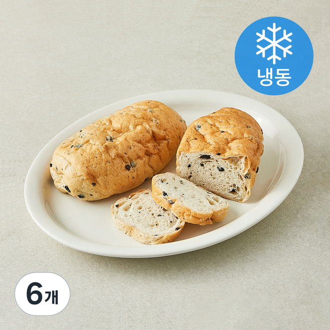 더브레드블루 올리브쌀 치아바타 2개입 (냉동), 400g, 6개