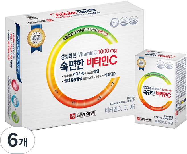 일양약품 속편한 비타민C, 50정, 6개