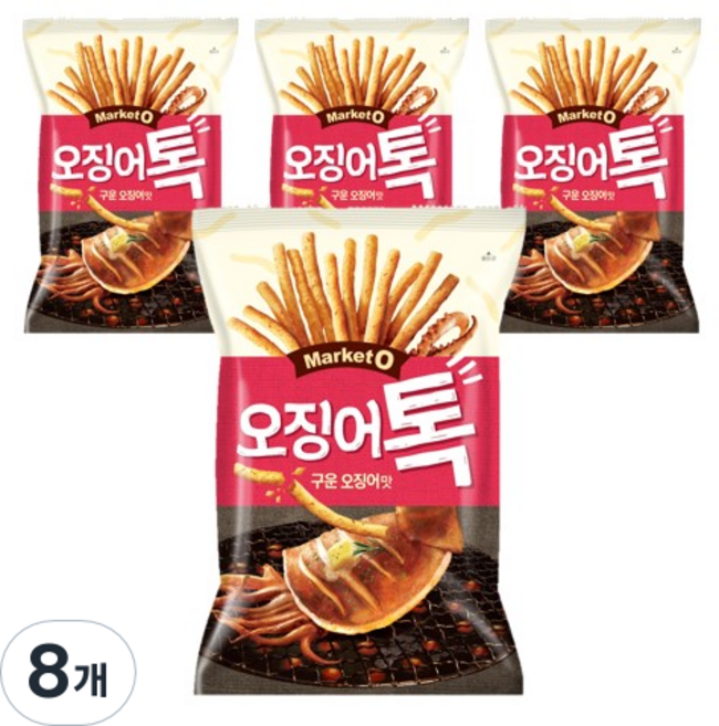 마켓오 오징어톡, 80g, 8개