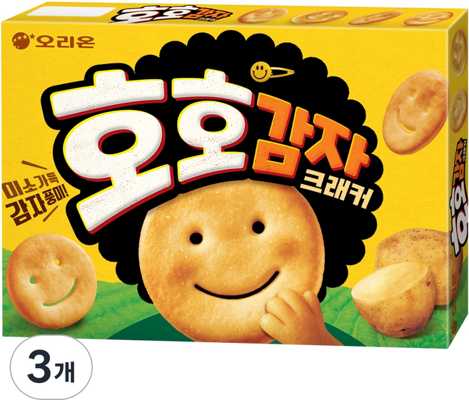 호호감자 오리온 크래커, 3개, 177g