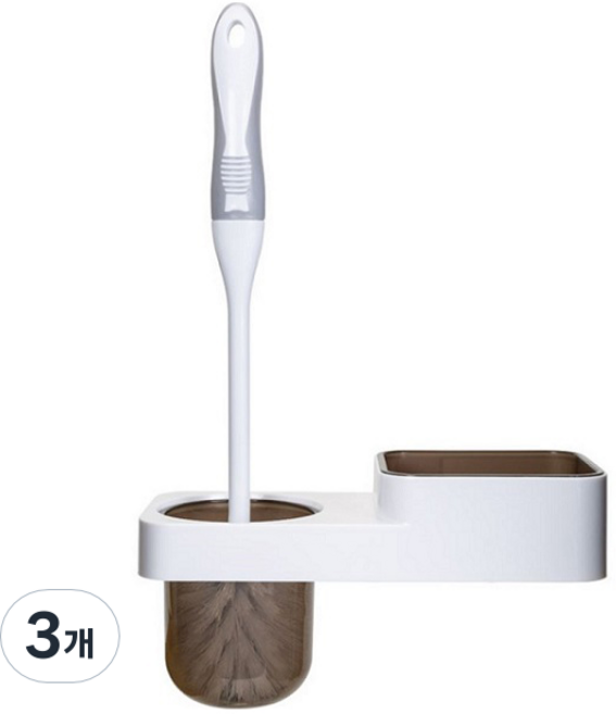 영그린 벽걸이 변기솔, 블랙, 3개