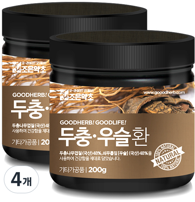 조은약초 두충우슬환, 4개, 200g