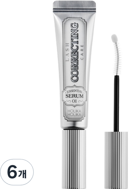 홀리카홀리카 래쉬 코렉팅 케어 EX01 에센셜 세럼 속눈썹 영양제, 9g, 6개