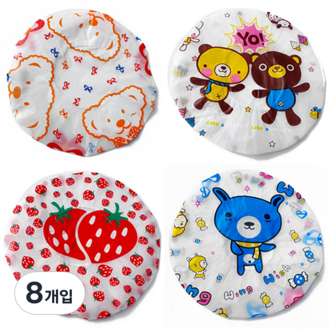 SJ리빙 캐릭터 방수헤어캡, 투즈, 8개입