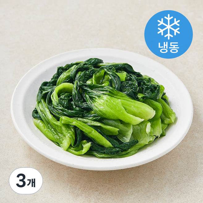 나물투데이 국내산 데친 청경채 (냉동), 3개, 250g