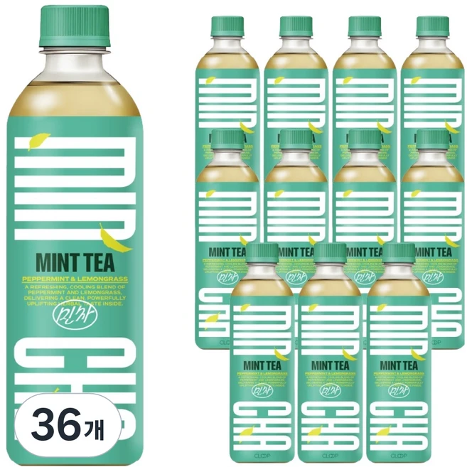 클룹 민차 페퍼민트 쿨링 허브티, 36개, 500ml - 쿠팡