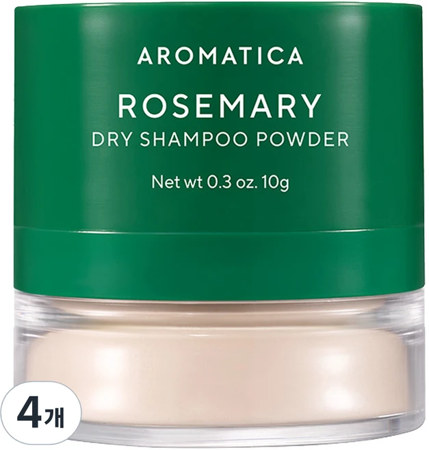 아로마티카 로즈마리 드라이 샴푸 파우더, 10g, 4개 - 쿠팡