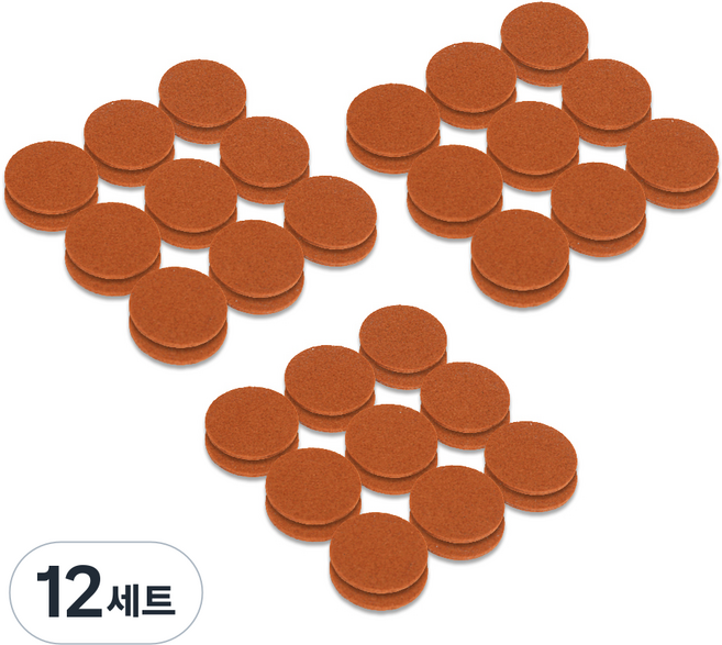地板防刮圓形墊 18入, 12套