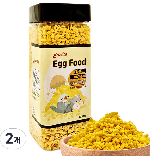 그로비타 고단백 에그푸드 간식, 170g, 2개