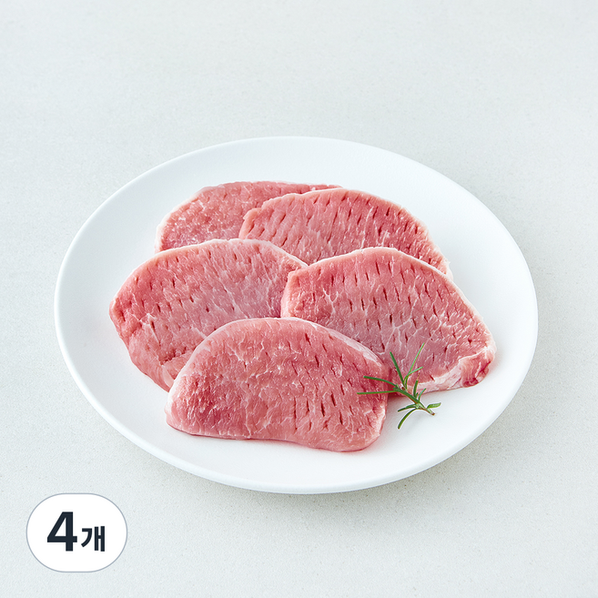 백두대간 한돈 등심 돈까스용 (냉장), 4개, 500g