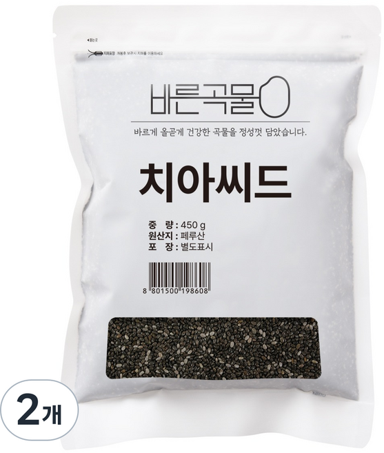 두보식품 치아씨드, 450g, 2개