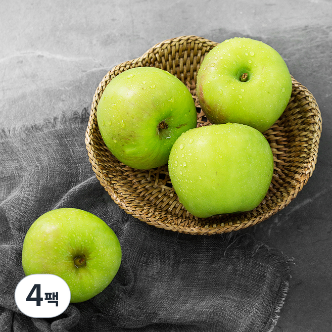 하이프루츠 초록 사과, 1kg(4입), 4팩