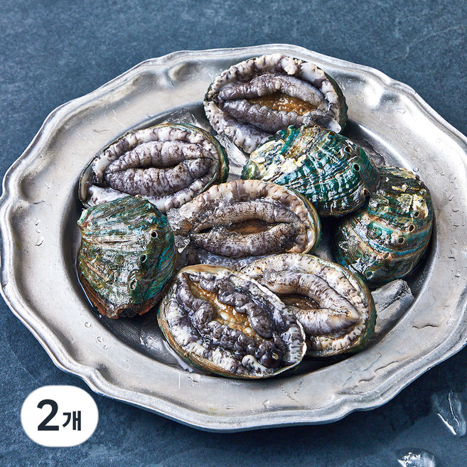 완도맘 활전복 (냉장), 500g 내외(대, 8마리), 2개