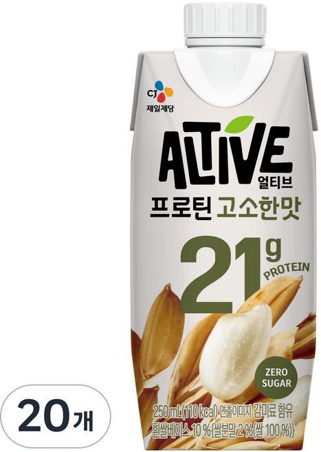 얼티브 프로틴 고소한맛, 250ml, 20개