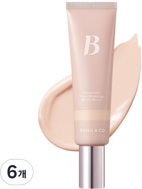 BANILA CO 芭妮蘭 精華提亮潤色保濕BB霜 SPF50+ PA++++, 01 Rosy, 6個, 35ml