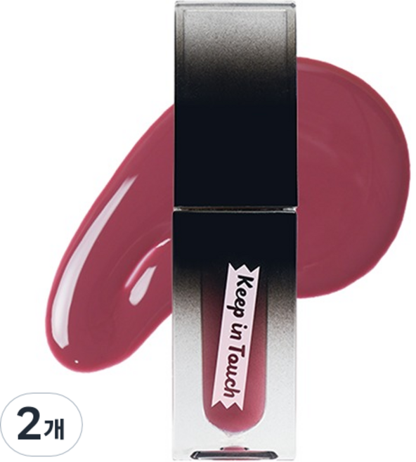 키핀터치 더 블랙 립 플럼퍼 틴트, 스윗로맨스, 3.8ml, 2개