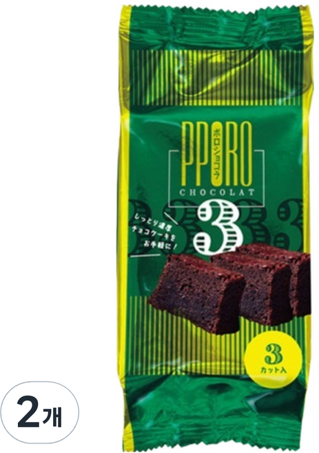 Pporo巧克力布朗尼 3入, 2個, 103g