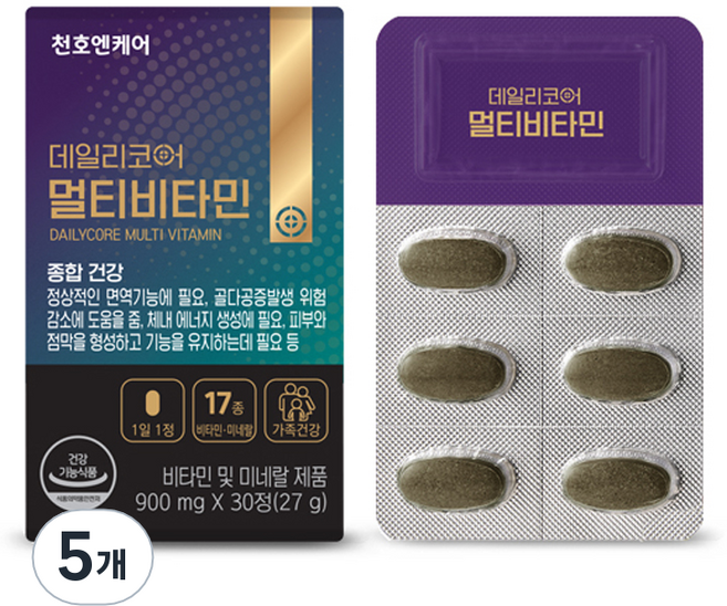 데일리코어 천호엔케어 멀티비타민 30p, 5개