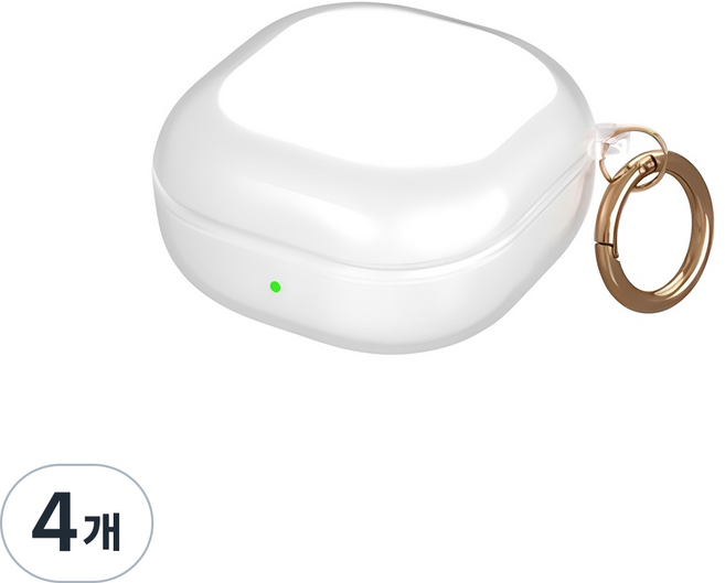 DAPER NAM Galaxy Buds Live / Buds2 Pro TPU 保護殼 + 鑰匙圈, 單一商品, 透明