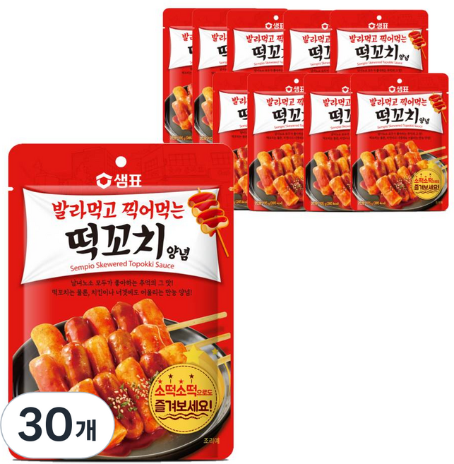 샘표 발라먹고 찍어먹는 떡꼬치양념, 105g, 30개