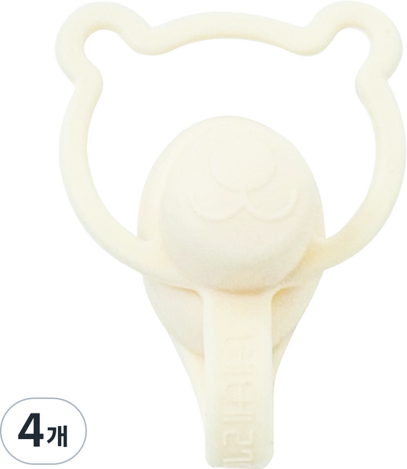 베베2781 유아용 이유식 파우치 흘림방지 토퍼, 100ml, 4개, C 1 베이지