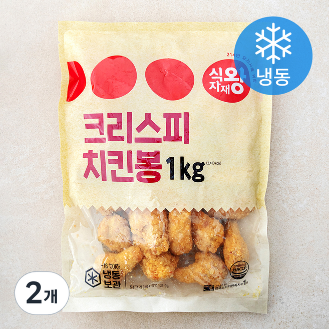 식자재왕 크리스피 치킨봉 (냉동), 1kg, 2개