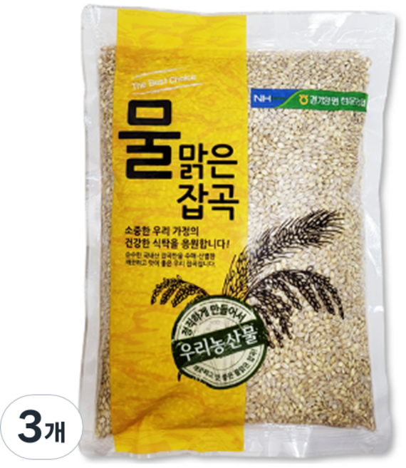 물맑은양평 청운농협 늘보리, 4kg, 3개
