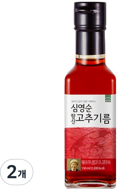 기룸 심영순 항신 고추기름, 150ml, 2개