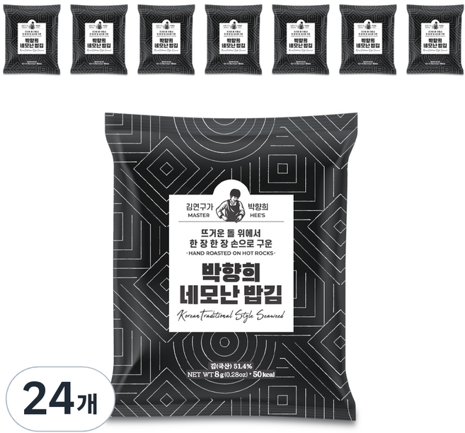 김연구가박향희 박향희 네모난 밥김, 8g, 24개