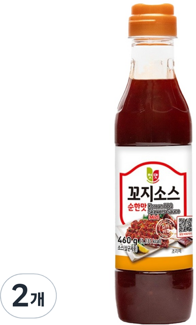 첫맛 꼬지소스 순한맛, 460g, 2개