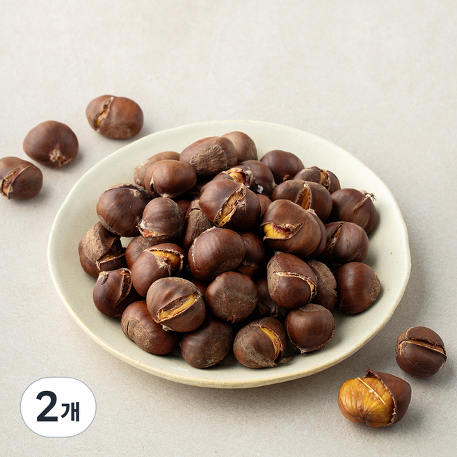 군밤용 칼집낸 약단밤, 2개, 1kg