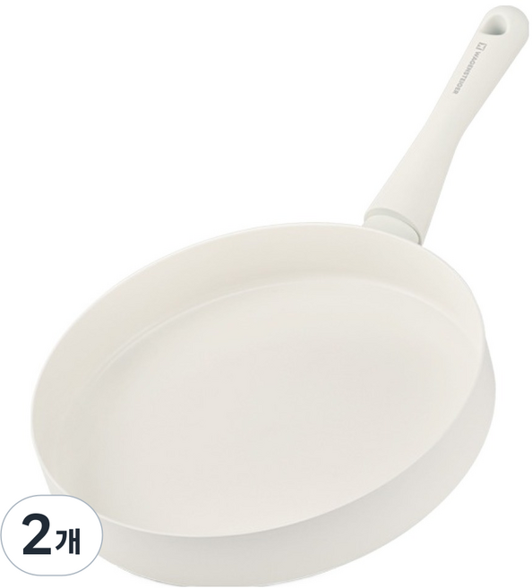 바겐슈타이거 인덕션 IH 플레어 프라이팬 미스틱스노우, 20cm, 2개