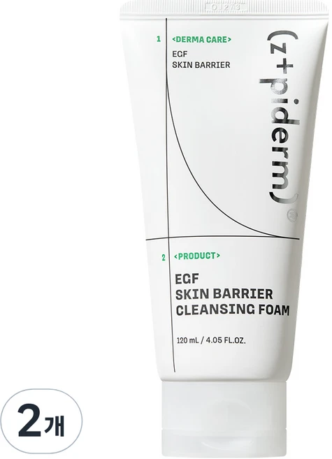 셀트리온 지피덤 이지에프 스킨 베리어 클렌징 폼, 2개, 120ml - 쿠팡