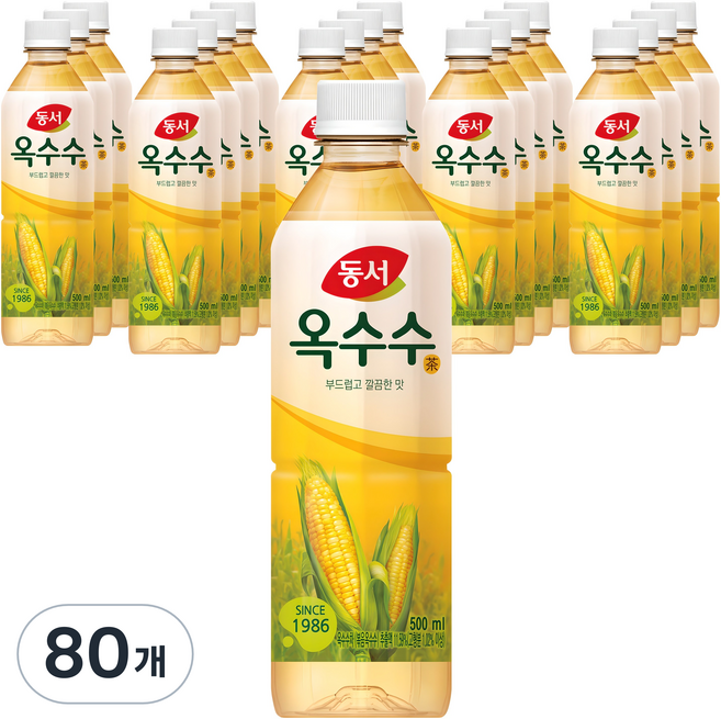 동서 옥수수차, 500ml, 80개
